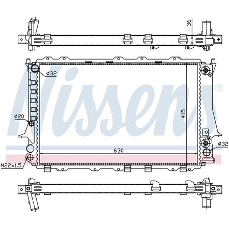 Nissen Radiator, 60480 60480